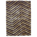 Polyester pha trộn sợi 3D rậm Rug